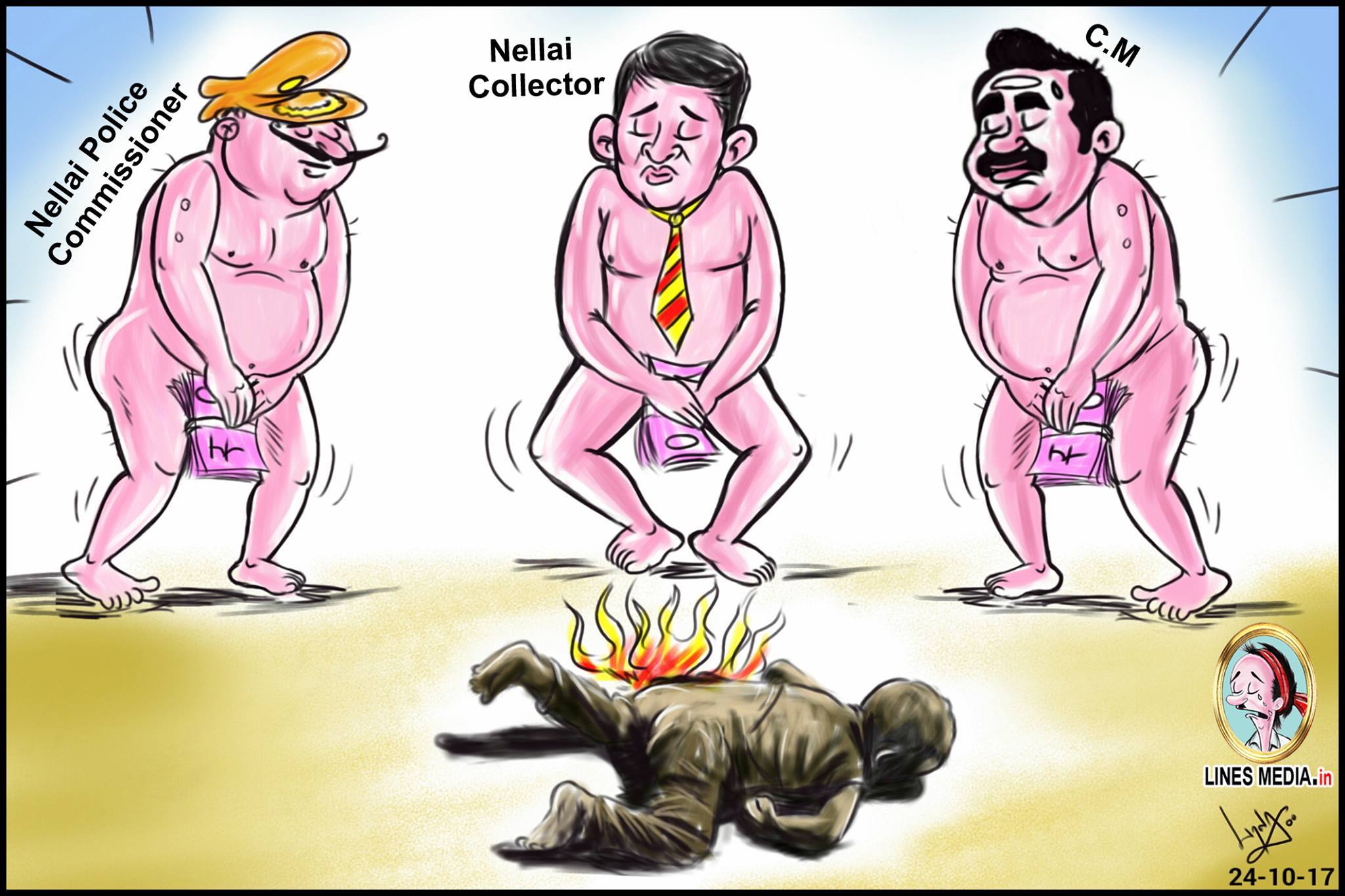 against of tamilnadu cm a cartoonist made cartoon then he is arrested