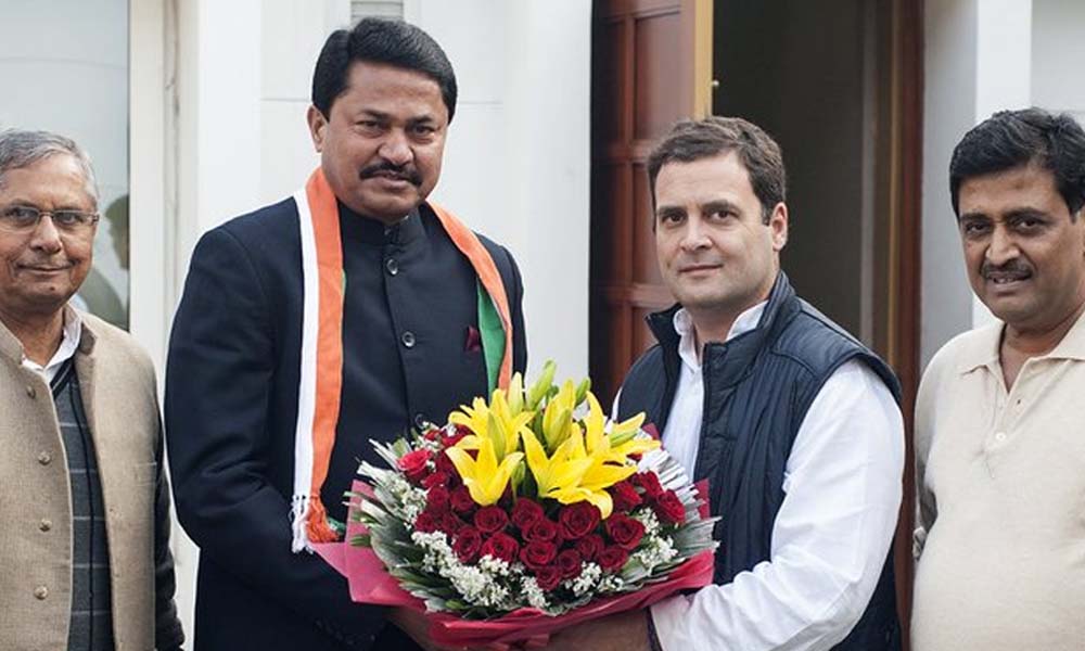 Rahul Gandhi warmly welcomes Mr Nana Patole